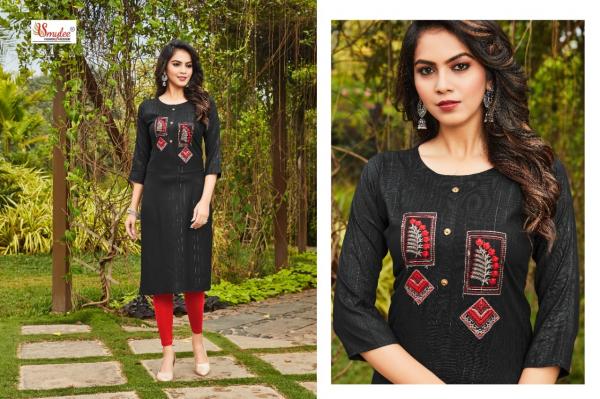 Smylee Lily Designer Rayon Festive Wear Kurti 